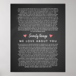 70 reasons why we love you birthday gift for him poster<br><div class="desc">This is a DO IT YOURSELF XX Reasons why we love you. roses reasons we love you,  editable 50 Reasons,  60th birthday,  editable,  80th birthday,  memories,  love you,  mom,  retire You can edit the main body text. Designed by The Arty Apples Limited</div>