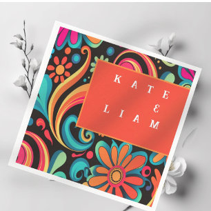 70’s vibrant style   napkins