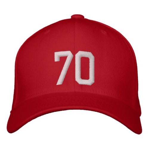 70 Seventy Embroidered Baseball Hat