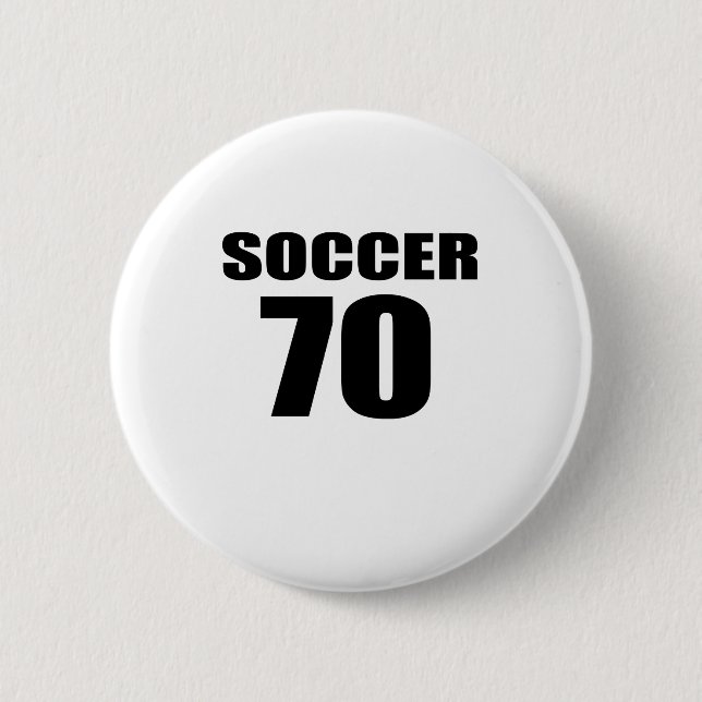 70 Soccer Birthday Button (Front)