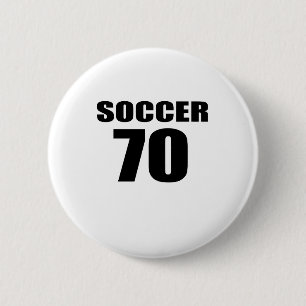 70 Soccer Birthday Button