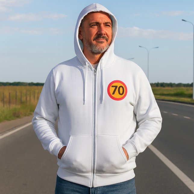 70 Speed Limit Road Traffic Sign Hoodie (Creator Uploaded)