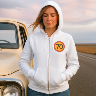 70 Speed Limit Road Traffic Sign Hoodie