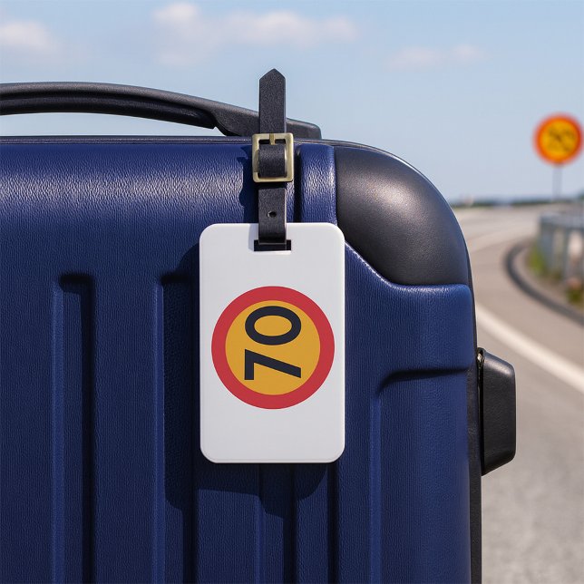 70 Speed Limit Road Traffic Sign Luggage Tag (Creator Uploaded)