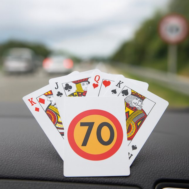 70 Speed Limit Road Traffic Sign Poker Cards (Creator Uploaded)