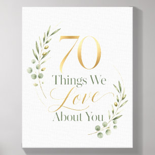 70 Things We Love About Grandma Canvas Photo Tile
