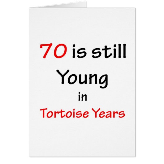 70 Tortoise Years Cards (Front)