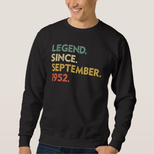 70 Year Old  70th Bday Men Legend Since August 195 Sweatshirt