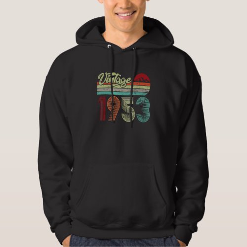 70 Year Old Gifts Vintage 1953 70th Birthday Gift  Hoodie