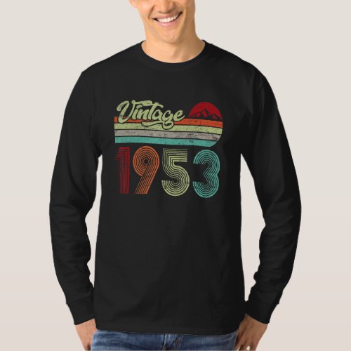 70 Year Old Gifts Vintage 1953 70th Birthday Gift  T_Shirt
