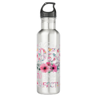 70 Year Old Made In 1953 Floral 70th Birthday Gift Stainless Steel Water Bottle