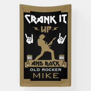 70 Year Old Rockers Birthday Banner