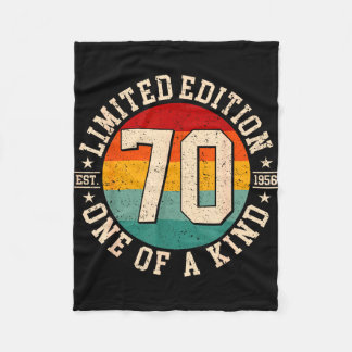 70 year old vintage 1956 limited edition 70th fleece blanket