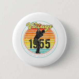 70 Year Old Vintage Golf Golfer 1955 70th Birthday Button