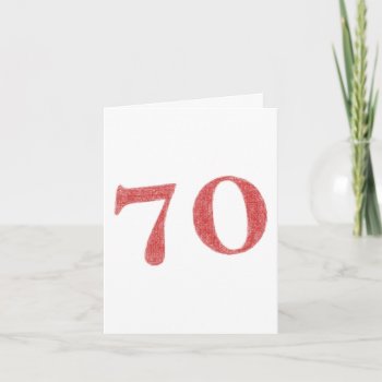 70 Years Anniversary Card by ZYDDesign at Zazzle