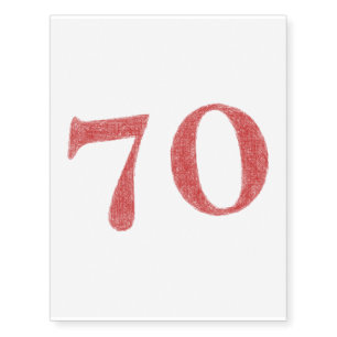70 years anniversary temporary tattoos