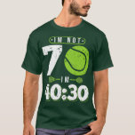 70 Years Old Tennis 70th Birthday Gift T-Shirt<br><div class="desc">70 Years Old Tennis 70th Birthday Gift .Awesome Great Funny Souvenir Present Matching Family Clothing Couple Outfit Apparel for mom,  dad,  brother,  sister,  wife,  husband,  son,  daughter,  pops,  mama,  papa,  grandpa,  grandma aunt uncle his hers him ladies.</div>