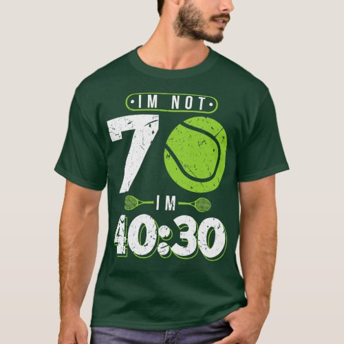 70 Years Old Tennis 70th Birthday Gift T_Shirt