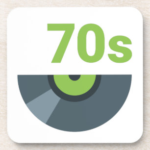 70s 1970's Rock Record Music Beverage Coaster