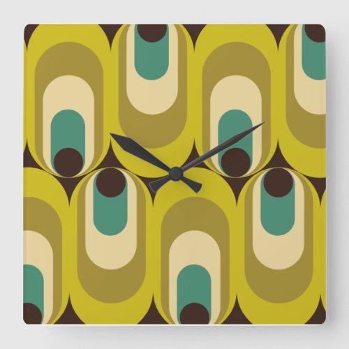 70s 60s inspired wall clock