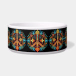 70s 60s Peace Sign Colorful Bowl<br><div class="desc">This eye-catching peace sign is sure to turn heads. The vibrant colors and intricate design is a work of art. The artwork features a surreal design with psychedelic colors and patterns. The design is sure to spark your imagination and transport you to another world. This item is perfect for anyone...</div>
