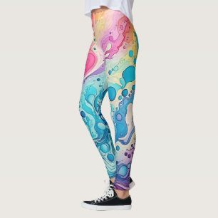70s 60s Psychedelic Hippy Retro Hip Leggings