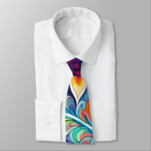 70s 60s Psychedelic Hippy Retro Hip Neck Tie