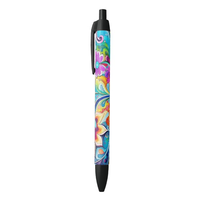 70s 60s Psychedelic Hippy Retro Hip Pen (Top (Vertical))