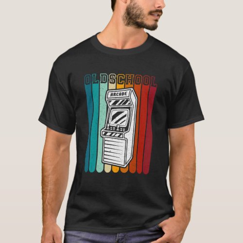 70s 80s 90s Vintage Retro Arcade Video Game Old Sc T_Shirt