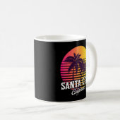 70s 80s In California City Santa  Cruz Surfing Sun Coffee Mug (Front Right)