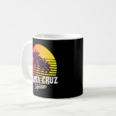 70s 80s In California City Santa  Cruz Surfing Sun Coffee Mug (Front Left)