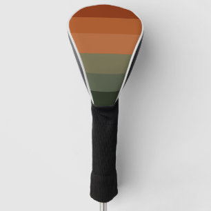 70s 80s Retro Striped Stripes Golf Head Cover