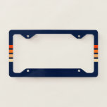 70s 80s Retro Striped Stripes License Plate Frame<br><div class="desc">70s 80s Retro Striped Stripes</div>