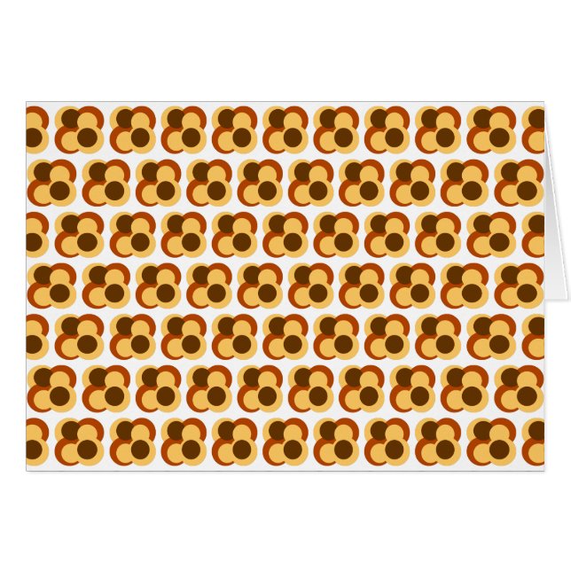 70s Abstract Geometric Circular Shapes Cards (Front Horizontal)