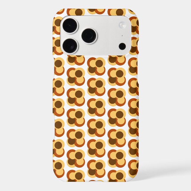 70s Abstract Geometric Circular Shapes Case-Mate iPhone Case (Back)