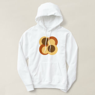 70s Abstract Geometric Circular Shapes Hoodie