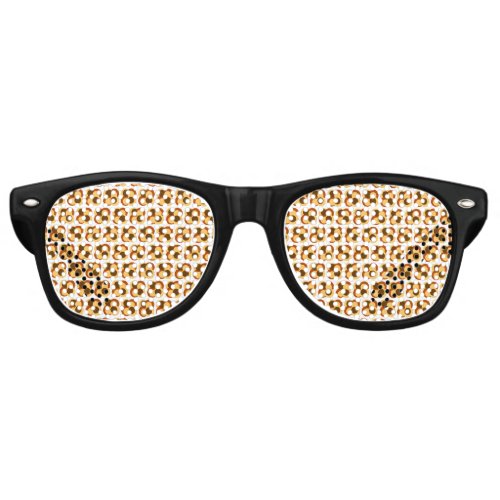 70s Abstract Geometric Circular Shapes Retro Sunglasses