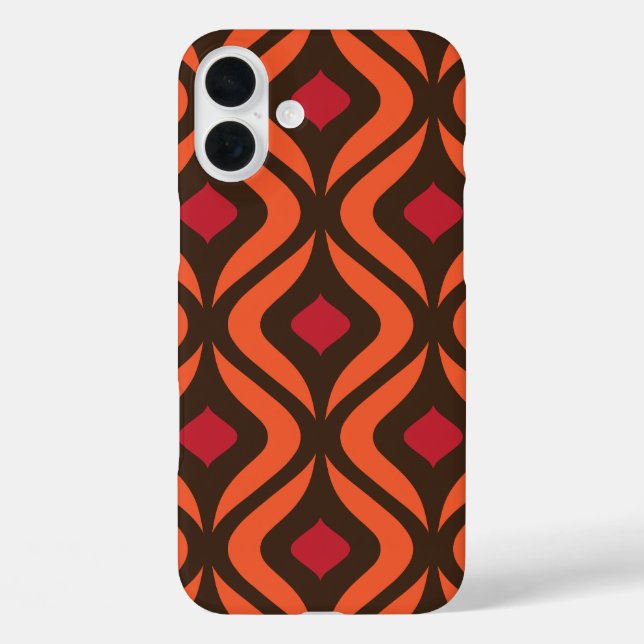 70s Abstract Geometric Shapes Pattern Case-Mate iPhone Case (Back)