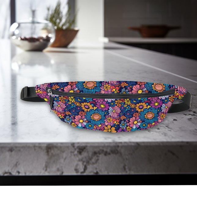 70s Boho Floral Flowers  Fanny Pack (Creator Uploaded)