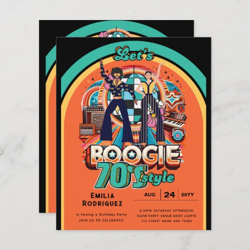 70s Boogie Retro Disco Dancing Birthday Party
