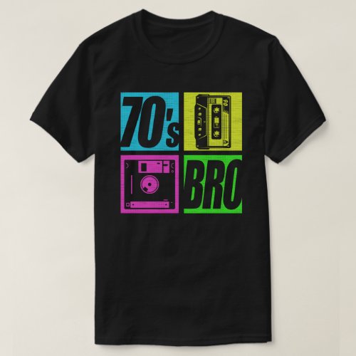 70s Bro 1970s Fashion 70 Theme Party Seventies   T_Shirt