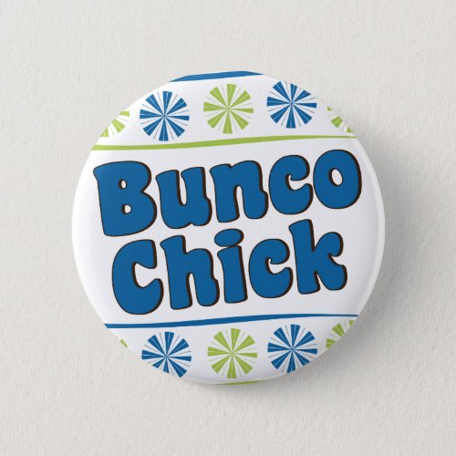 70s Bunco Chick Pinback Button