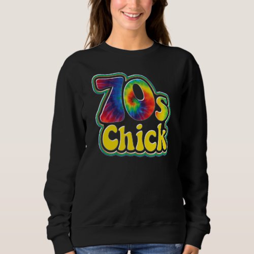 70s Chick Womens Hippy Bohemian Retro Sweatshirt