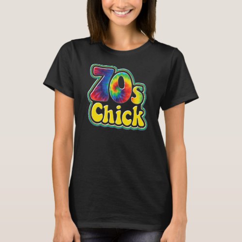 70s Chick Womens Hippy Bohemian Retro T_Shirt