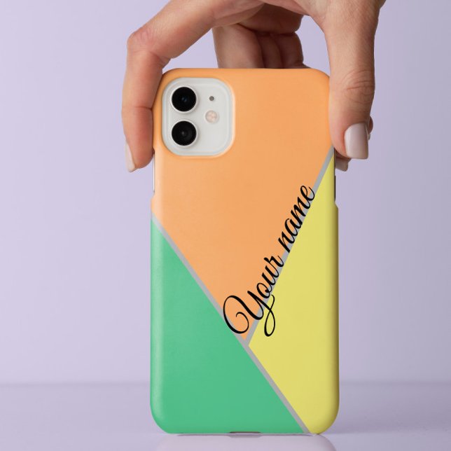 70s COlor block geometric Abstract pattern custom iPhone Case (Creator Uploaded)