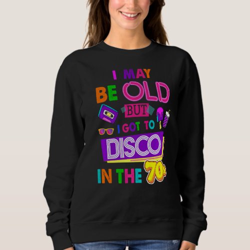 70s Design For Women Rave Outfit  70s Festival Co Sweatshirt