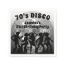 70's Disco Birthday | Silver Glitter Ball Napkins