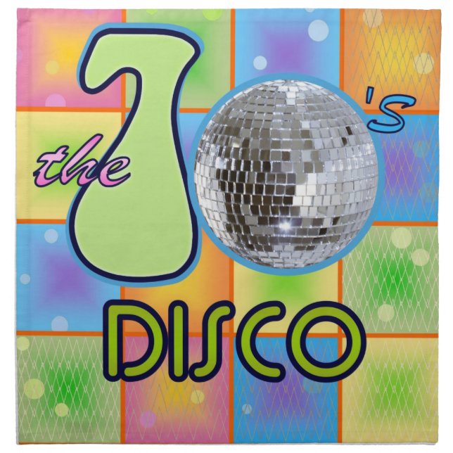 70s Disco Cloth Napkin (Front)