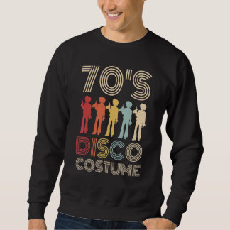 70s Disco Costume 70 Styles 1970s Men Themed Party Sweatshirt