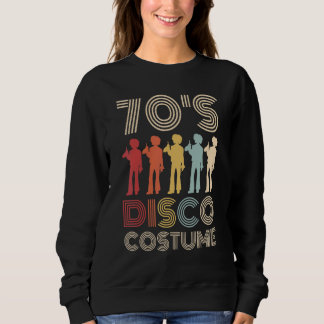 70s Disco Costume 70 Styles 1970s Men Themed Party Sweatshirt